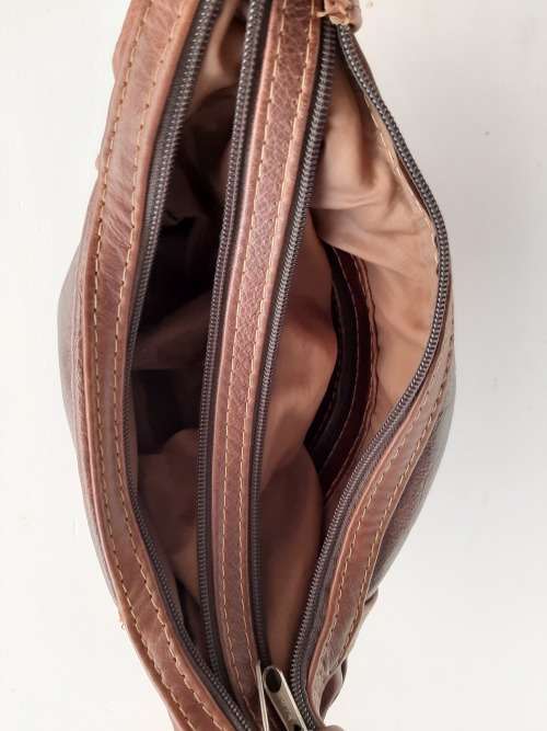 GENUINE LEATHER BROWN HANDBAG
