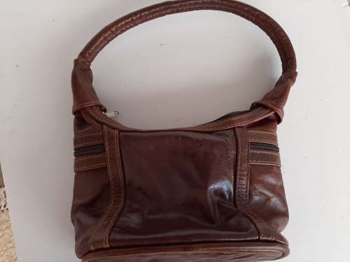 GENUINE LEATHER BROWN HANDBAG