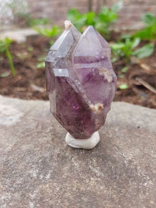 Double Terminated Tantric Twin Brandberg Quartz Crystal
