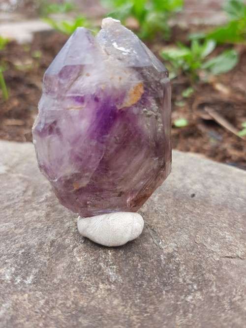Double Terminated Tantric Twin Brandberg Quartz Crystal