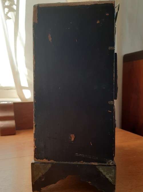 Antique Lacquered Tea Caddy/Miniature Chest of Drawers