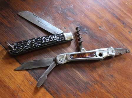 2 Old Pocket Knifes (1 Best Okapi, Made In Germany & one with no description) COURIER GUY R100