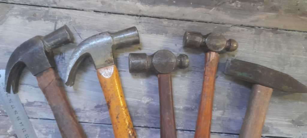Set of 5 Vintage Hammers. See photos.