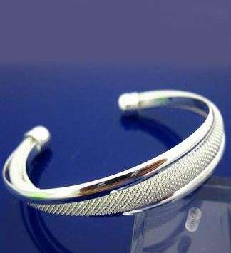Silver Plated Bangle Fashion Jewelry