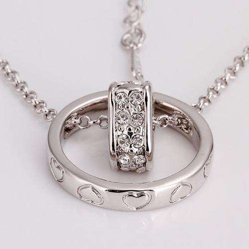 Fashion Jewelry 18K Gold Plated Necklace Nickel Free Crystal Pendant SWA- Elements