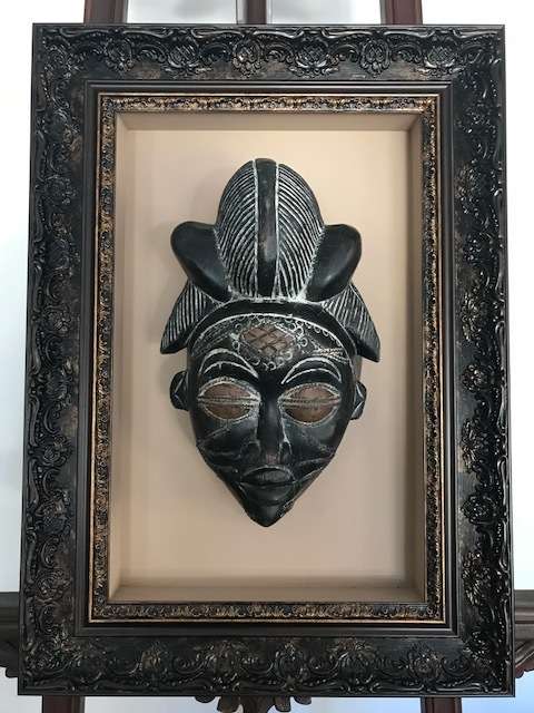 African Death Masks (Framed) - Pair 01