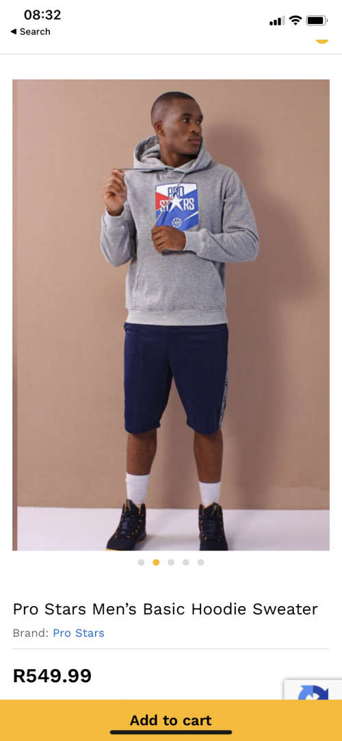 Original Mens Prostar Hoodie - Size Large