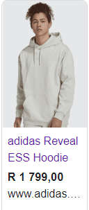 Original Adidas Mens Hoodie - Medium