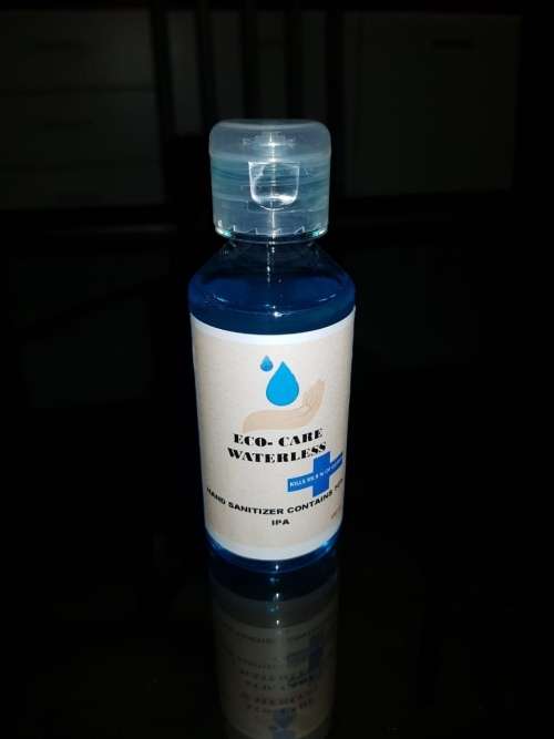 100 Ml Waterless Hand sanitizer. 70% Alcohol