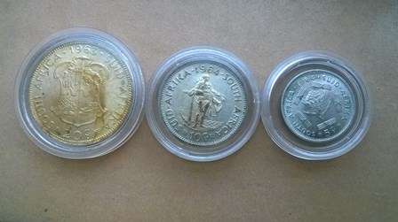 SET 1963 - 20c + 1964 - 10c + 1964 - 5c