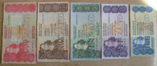 [NO320]  SET - R2/R5/-G.DEKOCK/R10/R20/R50-STOLS/HAVE WATERMARK!!!!!!!!!!!!!!!!!!!!!!!!