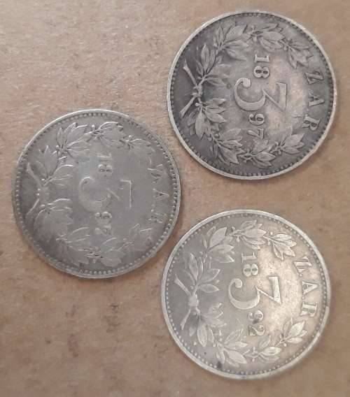1892,1897 x2 Threepence combo