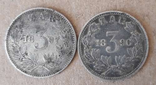 1896,1897 sixpence