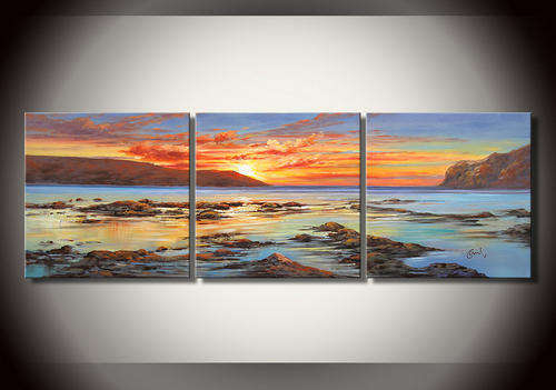 ORIGINAL CONTEMPORARY MODERN SEASCAPE PAINTING