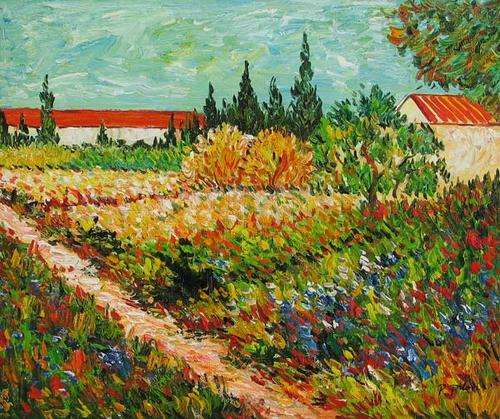 Van Gogh Repro Painting *Wheatfield* Oil On Canvas 50x60 CM