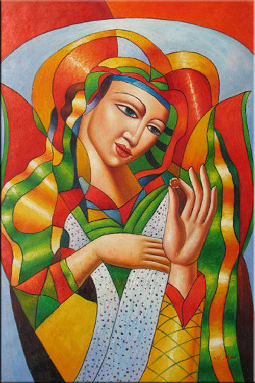 Cubism Repro Painting Oil On Canvas *My Love* 60 x 90 CM