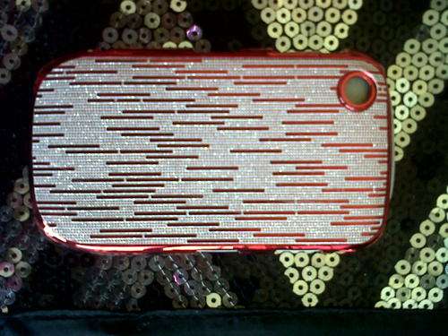 BLACKBERRY 8520 BLINGBERRY COVER RED