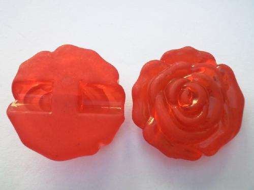 Red Acrylic Rose 2pc