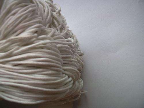 WHITE  WAX CORD- 5MCHEAP COURIER DELIVERY