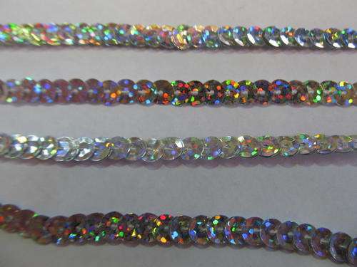 SILVER SEQUINS STRIPS-30CM