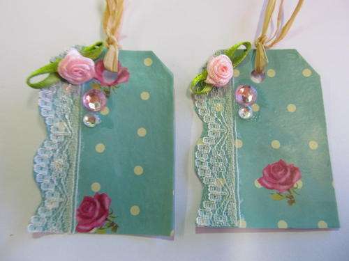 HANDMADE TURQUOISE TAGS-2PC