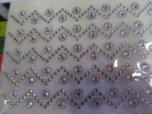 SELF-ADHESIVE  CLEAR RHINESTONES-345PC