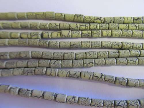 GLASS VOLCANO BEADS - TUBE - 35PC