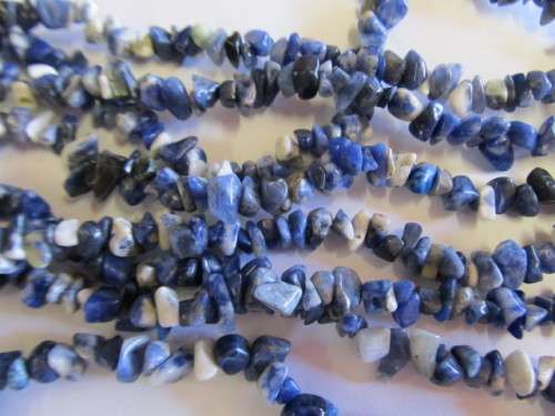 Semi-Precious chips - 40cm - Sodalite