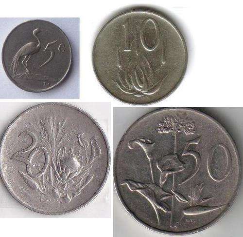 1988 SET OF 50c 20c 10c 5c
