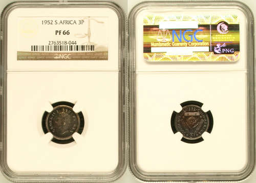 UNION 1952 PF66 3D TICKEY !!! PROOF 66 !!!