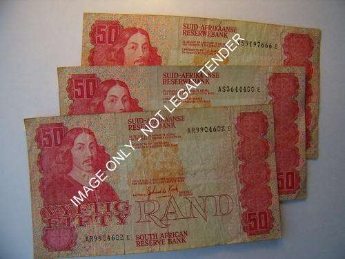 GPC DE KOCK R50 FIFTY RAND VYFTIG RAND JAN VAN RIEBEECK BANKNOTES