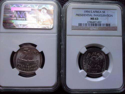 <---- CLICK FOR BIG PIC **CLEARANCE** 1994 R5 PRESIDENTIAL INAUGURATION MS63 NGC