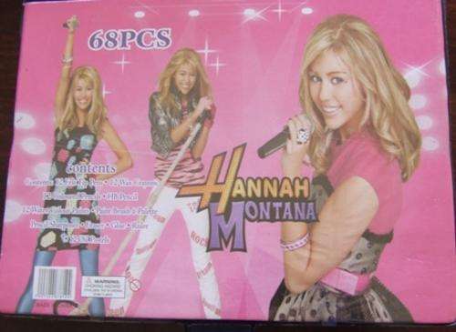 Hannah Montana 68 Piece Stationary Set Stationery Art Set - Beautiful !