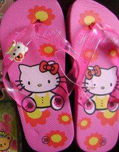 Beautiful Girls Hello Kitty Flip Flops Plakkies Pink (Size 10)
