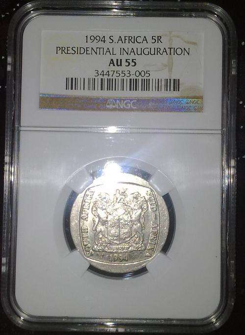 AU 55 1994 Presidential Inauguration NGC Graded Coin