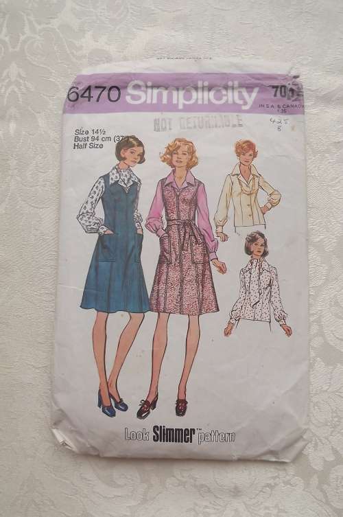 Simplicity sewing pattern 6470 size 14.5