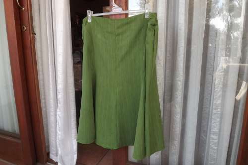 Grass green a-line panelled skirt by DIANELLO size 48/24.Bandless.Zip at back.Good condition