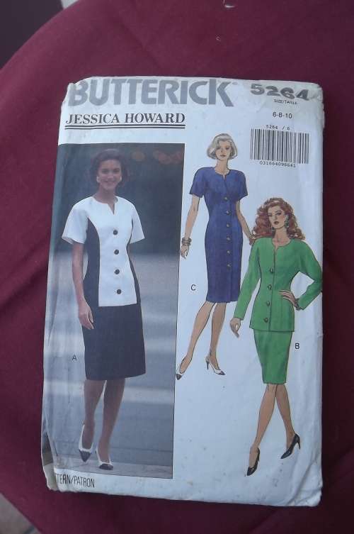 Butterick 5264 sewing pattern size 6,8 and 10.Jessica Howard design.As new