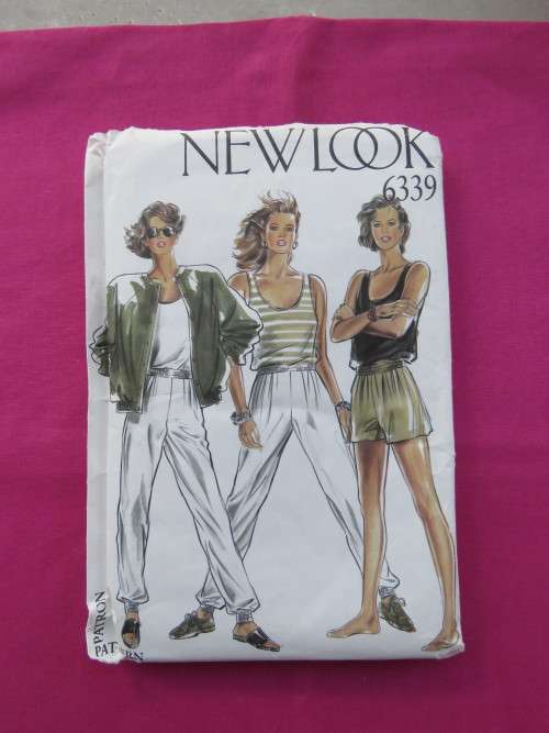 'NEW LOOK' sewing pattern 6339 in size 8-16 for pants,jacket,cami and shorts.