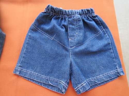 Blue denim shorts for 9 month old boy.Good condition.