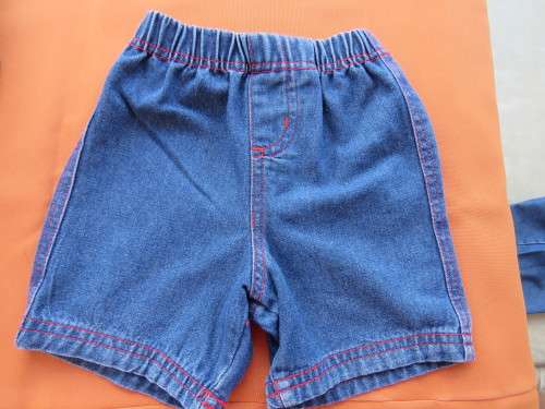 Blue denim shorts for 12 month old boy.Good condition.