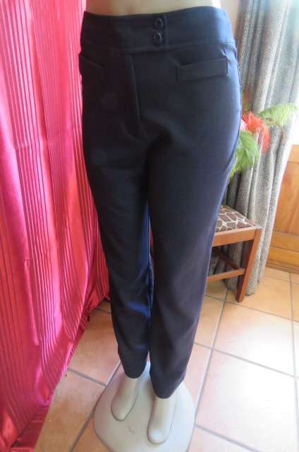 Fabulous navy pants with mottled effect size 34/10 by WWW. Dummy front pockets.As new