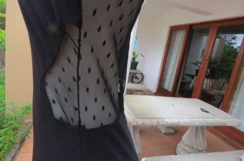 That little black dress! By 'Miss L' in size 38/14 fit size 36/12 good tight fit. Round neckline.