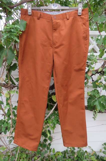 Brick brown men`s long casual pants by `Best Fashion` size 37. Pockets sides and back. Used once.