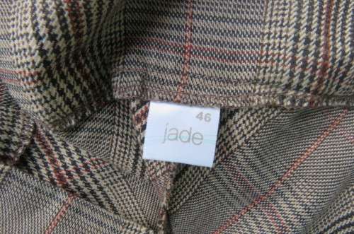 Winter paneled skirt in A-line style by `Jade` in size 48/24. In a heavy polyester and rayon blend.