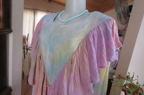 State of the art maxi dress by 'Novak'. In colour washed cotton fabric size up to size 42/18.