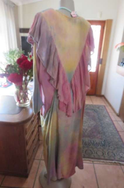 State of the art maxi dress by 'Novak'. In colour washed cotton fabric size up to size 42/18.