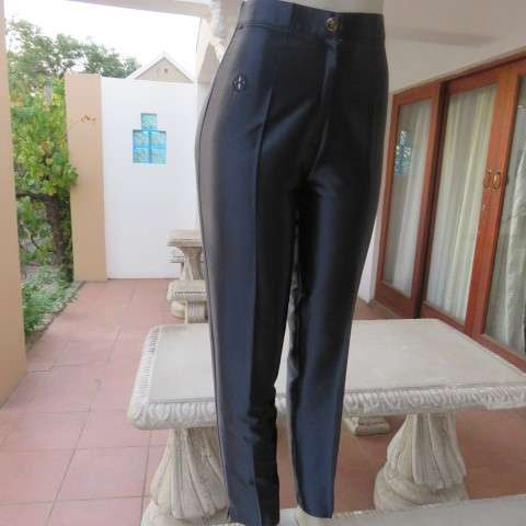 Glamorous dark navy shiny skinny pants by WOMAN SENSE in size 34 tight...32 perfect fit. New.