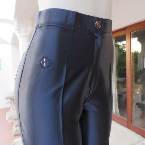 Glamorous dark navy shiny skinny pants by WOMAN SENSE in size 34 tight...32 perfect fit. New.
