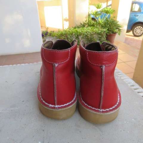 Pair of Red genuine leather shoes by 'Ranger' in size 9. Just need laces in the colour you prefer.